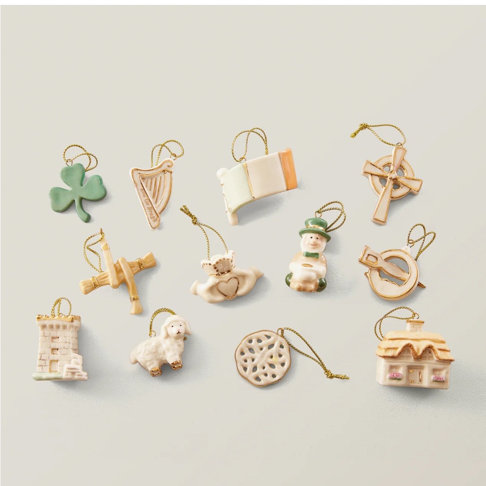 LenoxLuck of the Irish 12-Piece Ornament Set: Hard To Find - Brand New In Box - Picture 5 of 5